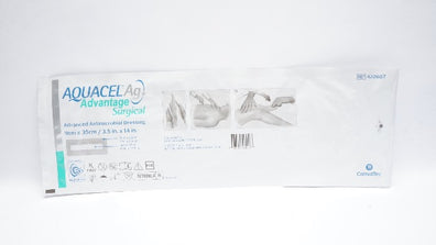 ConvaTec 422607 Aquacel Ag Advanced Antimicrobial Dressing 3.5 x 14inch